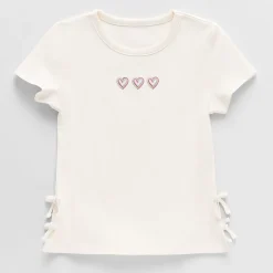 Thereabouts Little & Big Kid Girls Crew Neck Short Sleeve Embroidered T-Shirt
