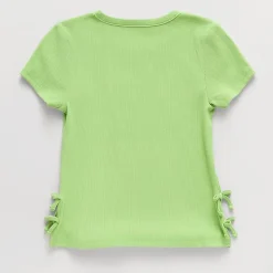 Thereabouts Little & Big Kid Girls Crew Neck Short Sleeve Embroidered T-Shirt