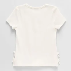 Thereabouts Little & Big Kid Girls Crew Neck Short Sleeve Embroidered T-Shirt