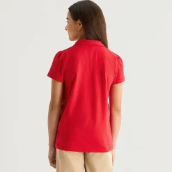 Thereabouts Little & Big Kid Girls Short Sleeve Regular Fit Polo Shirt