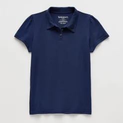 Thereabouts Little & Big Kid Girls Short Sleeve Regular Fit Polo Shirt
