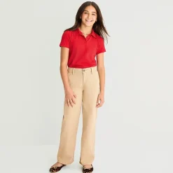 Thereabouts Little & Big Kid Girls Short Sleeve Regular Fit Polo Shirt