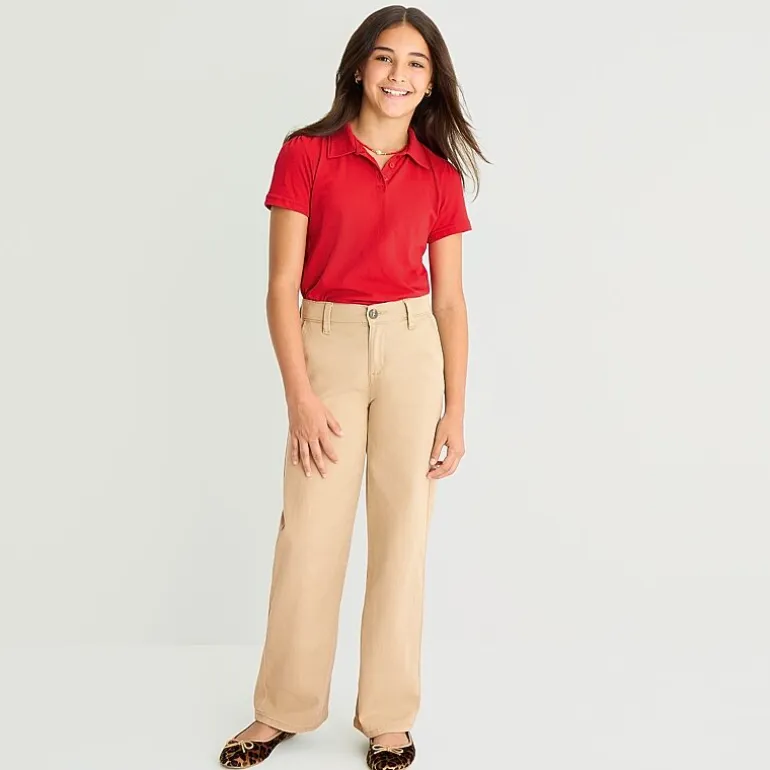 Thereabouts Little & Big Kid Girls Short Sleeve Regular Fit Polo Shirt