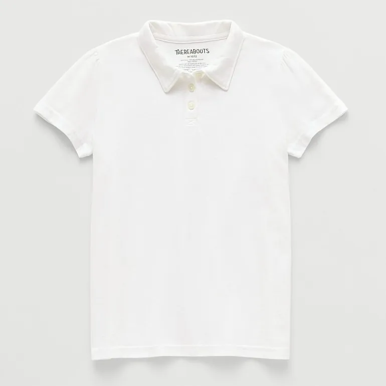 Thereabouts Little & Big Kid Girls Short Sleeve Regular Fit Polo Shirt