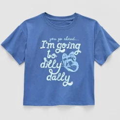 Thereabouts Little & Big Kid Girls Crew Neck Short Sleeve Boxy Fit Graphic T-Shirt