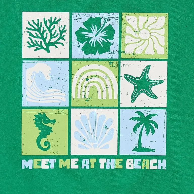 Thereabouts Little & Big Kid Girls Crew Neck Short Sleeve Boxy Fit Graphic T-Shirt