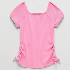 Thereabouts Little & Big Kid Girls Square Neck Short Sleeve T-Shirt