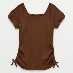 Thereabouts Little & Big Kid Girls Square Neck Short Sleeve T-Shirt