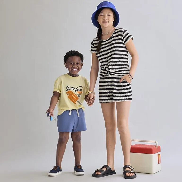 Thereabouts Little & Big Kid Girls Crew Neck Short Sleeve T-Shirt