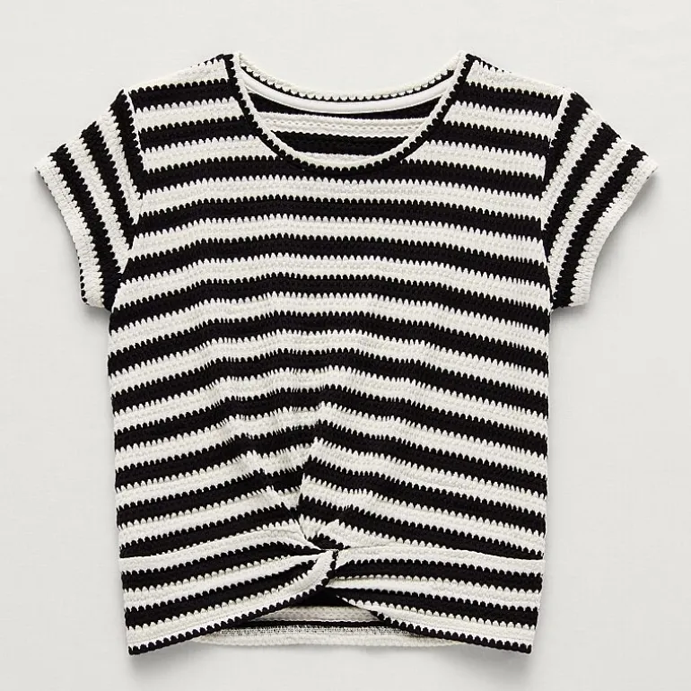 Thereabouts Little & Big Kid Girls Crew Neck Short Sleeve T-Shirt