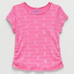 Thereabouts Little & Big Kid Girls Round Neck Short Sleeve T-Shirt