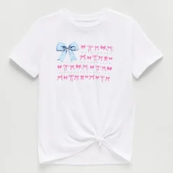 Thereabouts Little & Big Kid Girls Crew Neck Short Sleeve Oversized Graphic T-Shirt