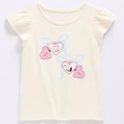 Thereabouts Little & Big Kid Girls Crew Neck Short Sleeve Regular Fit Graphic T-Shirt