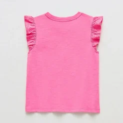 Thereabouts Little & Big Kid Girls Crew Neck Short Sleeve Embroidered T-Shirt