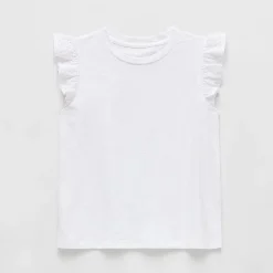 Thereabouts Little & Big Kid Girls Crew Neck Short Sleeve Embroidered T-Shirt