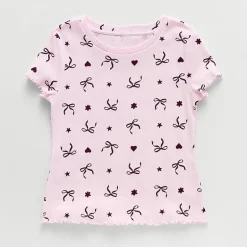 Thereabouts Little & Big Kid Girls Crew Neck Short Sleeve T-Shirt