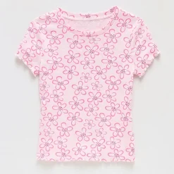 Thereabouts Little & Big Kid Girls Crew Neck Short Sleeve T-Shirt