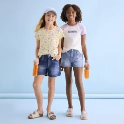 Thereabouts Little & Big Kid Girls Round Neck Short Sleeve T-Shirt