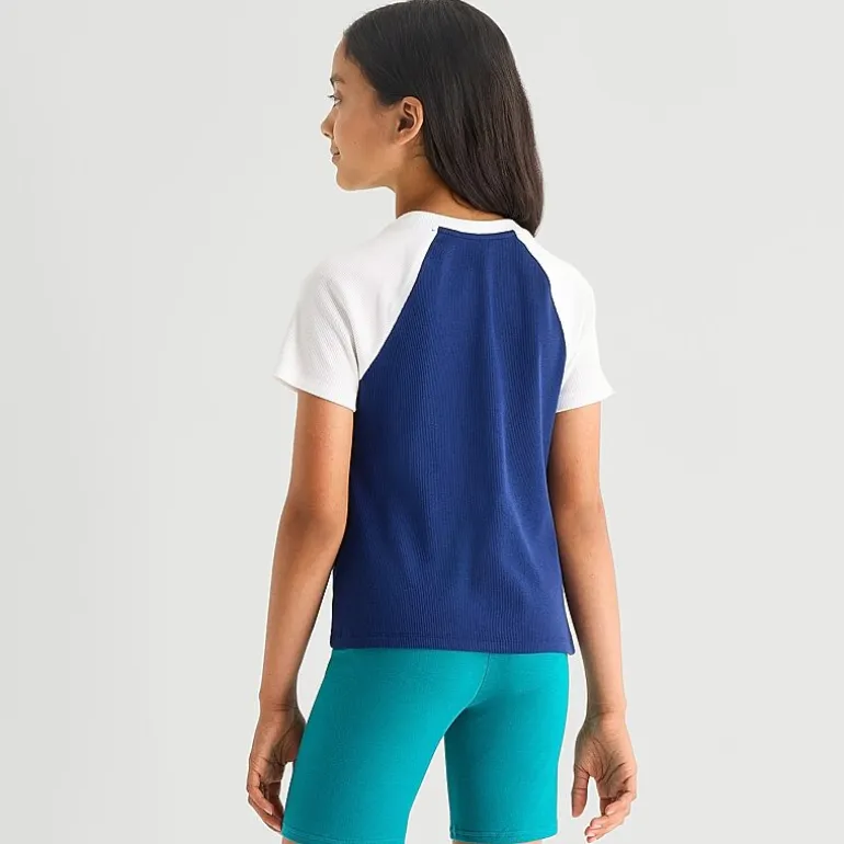 Thereabouts Little & Big Kid Girls Round Neck Short Sleeve T-Shirt