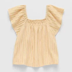 Thereabouts Little & Big Kid Girls Square Neck Short Sleeve Blouse