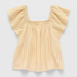 Thereabouts Little & Big Kid Girls Square Neck Short Sleeve Blouse