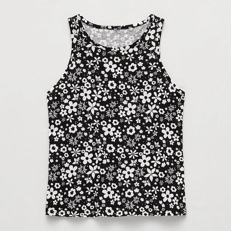 Thereabouts Little & Big Kid Girls Crew Neck Sleeveless Tank Top