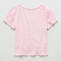 Thereabouts Little & Big Kid Girls V Neck Short Sleeve T-Shirt