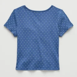 Thereabouts Little & Big Kid Girls V Neck Short Sleeve T-Shirt