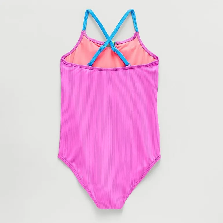Thereabouts Little & Big Kid Girls Sleeveless One Piece Swimsuit
