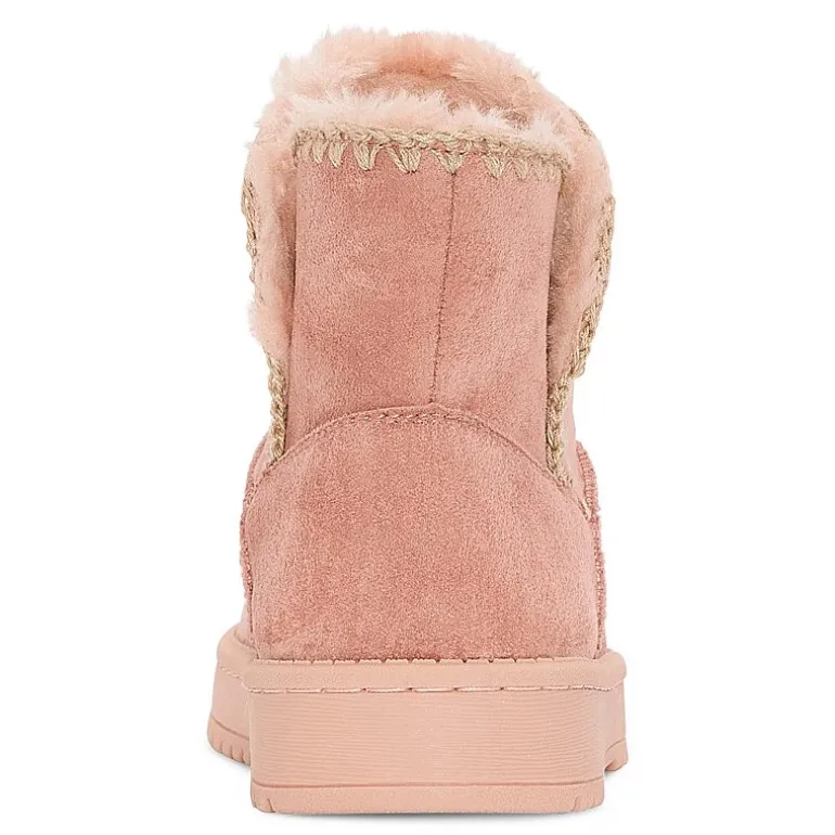 Thereabouts Little & Big Kid Girls Rose Faux Fur Lined Flat Heel Winter Boots