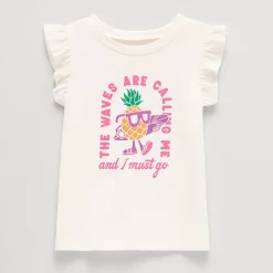 Thereabouts Little Girls Round Neck Short Sleeve T-Shirt