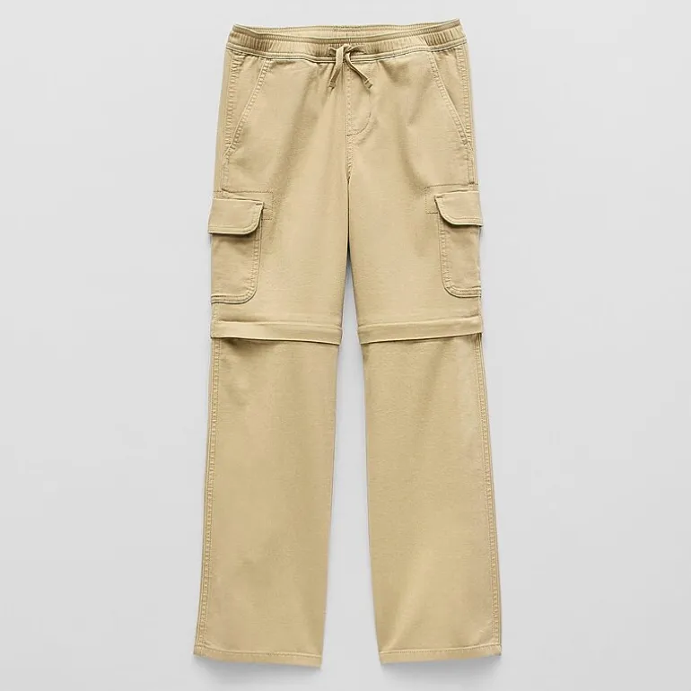 Thereabouts Loose Fit Zip Off Little & Big Kid Boys Straight Cargo Pant