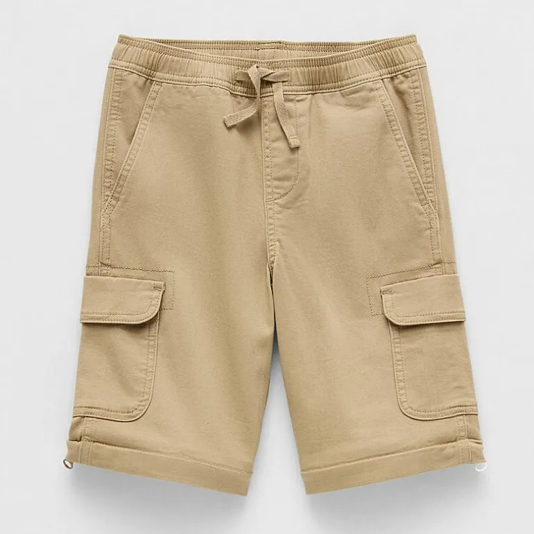 Thereabouts Loose Fit Zip Off Little & Big Kid Boys Straight Cargo Pant