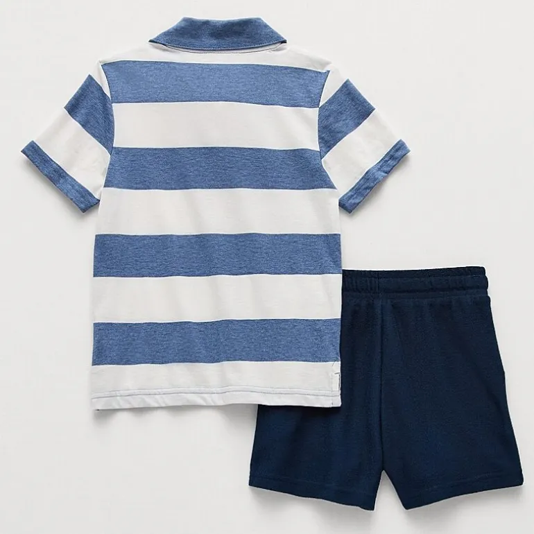 Thereabouts Polo Little Boys 2-pc. Short Set