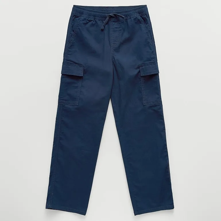 Thereabouts Pull-On Little & Big Kid Boys Drawstring Waist Straight Cargo Pant