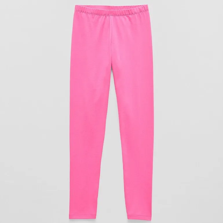 Thereabouts Solid Little & Big Kid Girls Knit Full Length Leggings