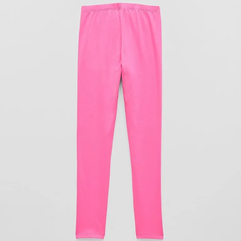 Thereabouts Solid Little & Big Kid Girls Knit Full Length Leggings