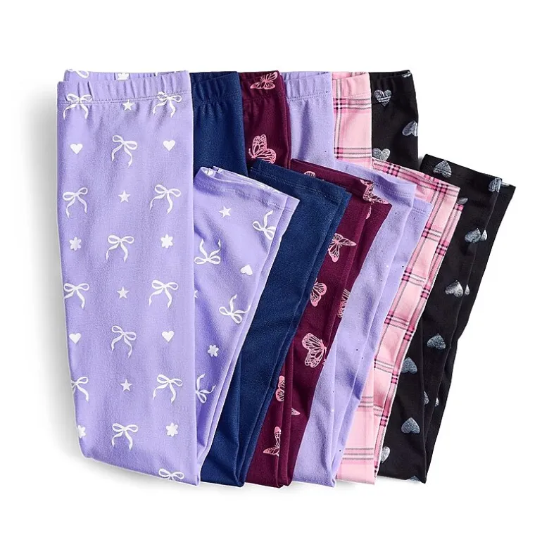 Thereabouts Solid Little & Big Kid Girls Knit Full Length Leggings