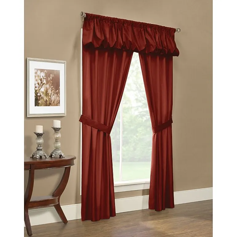 THERMALOGIC™ Prescott Thermalogic 5pc Rod Pocket Energy Saving Light-Filtering Set of 2 Curtain Panel