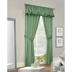 THERMALOGIC™ Prescott Thermalogic 5pc Rod Pocket Energy Saving Light-Filtering Set of 2 Curtain Panel