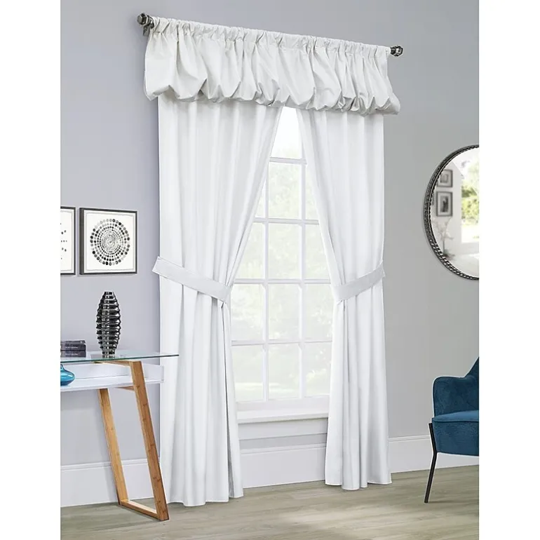 THERMALOGIC™ Prescott Thermalogic 5pc Rod Pocket Energy Saving Light-Filtering Set of 2 Curtain Panel