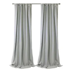Thermaplus Brooklyn Rod Pocket Back Tab Energy Saving 100% Blackout Single Curtain Panel