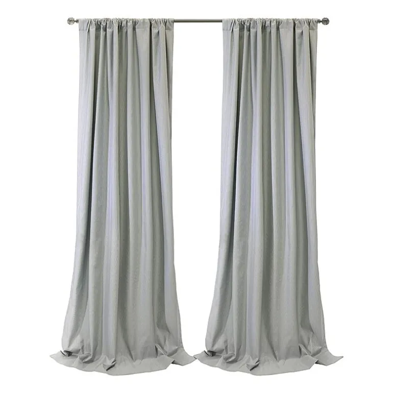 Thermaplus Brooklyn Rod Pocket Back Tab Energy Saving 100% Blackout Single Curtain Panel