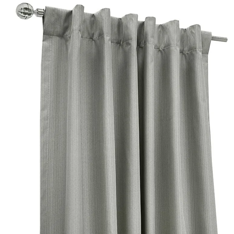 Thermaplus Brooklyn Rod Pocket Back Tab Energy Saving 100% Blackout Single Curtain Panel