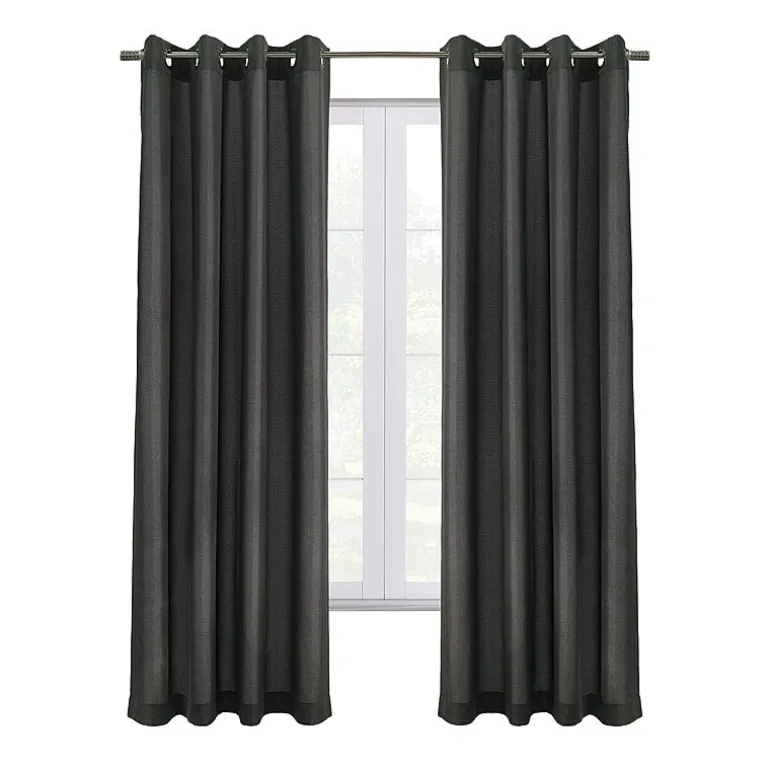 Thermaplus Edison Grommet Top Energy Saving 100% Blackout Single Curtain Panel
