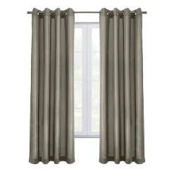 Thermaplus Edison Grommet Top Energy Saving 100% Blackout Single Curtain Panel