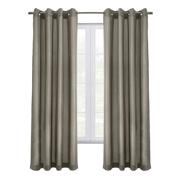 Thermaplus Edison Grommet Top Energy Saving 100% Blackout Single Curtain Panel