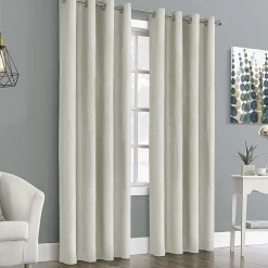 Thermaplus Ethan Grommet Top Energy Saving 100% Blackout Single Curtain Panel