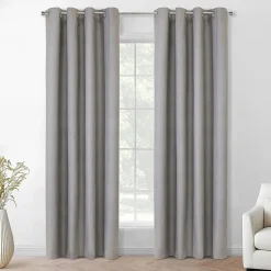 Thermaplus Mason Grommet Top 100% Blackout Single Curtain Panel