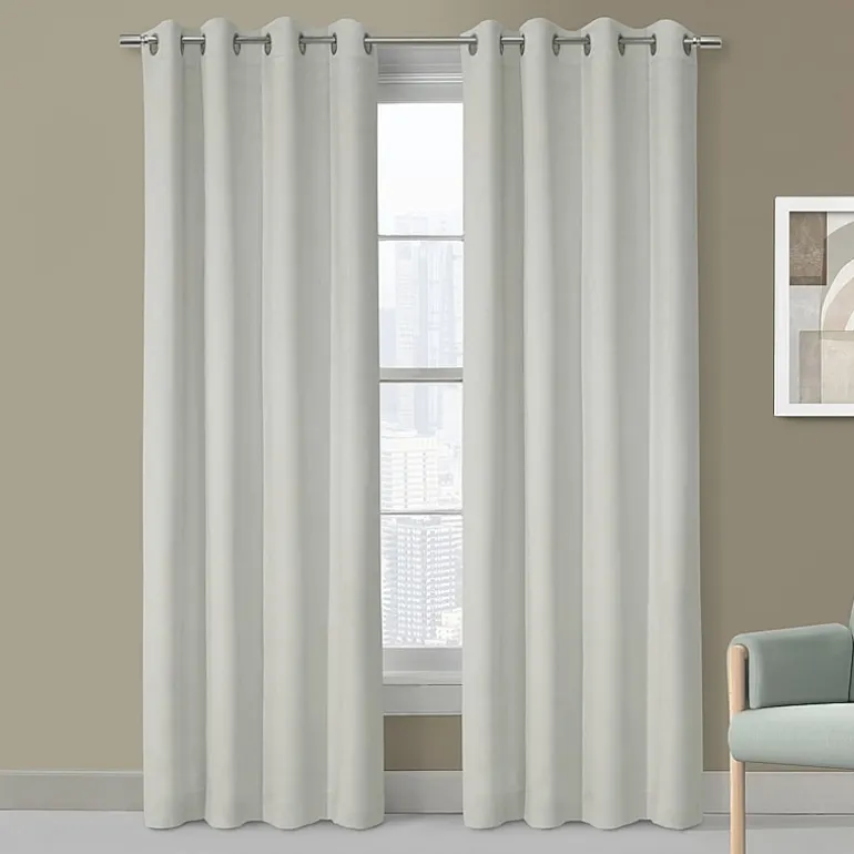 Thermaplus Navar Grommet Top Energy Saving 100% Blackout Single Curtain Panel